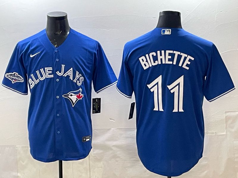 Men 2025 Nike Toronto Blue Jays #11 Bichette Blue Game MLB Jersey 014->toronto blue jays->MLB Jersey